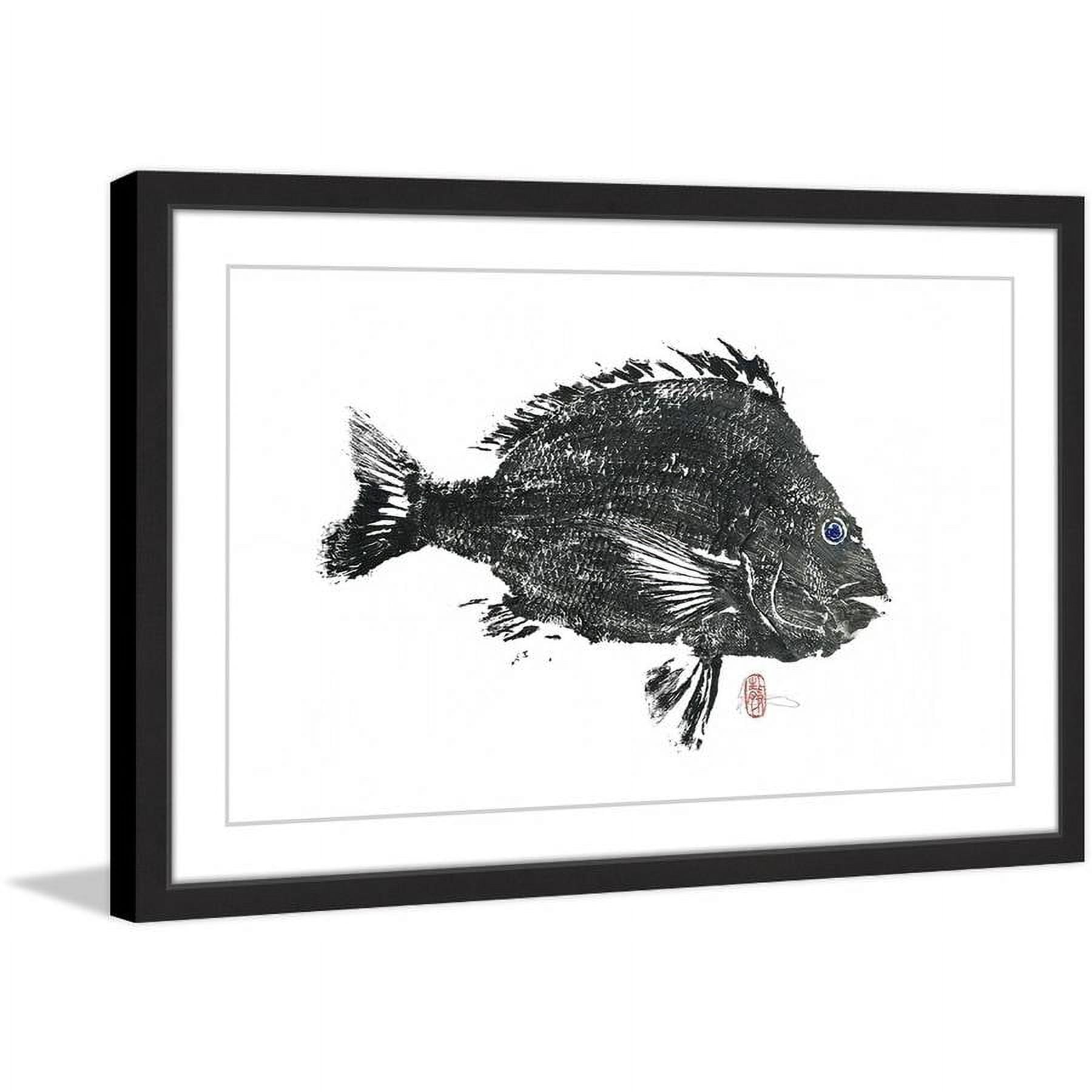 "Large Sheepshead" Framed Painting Print