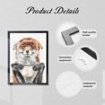 thumbnail image 6 of WFSposter Happy Fox with Coffee Canvas Wall Art Kitchen Decor Wall art Canvas Painting Picture Prints Artwork for Home Decor, 6 of 7