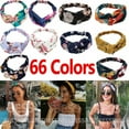 thumbnail image 2 of Fashion Print Knotted Women's Headbands - Vintage Hairbands for 4 Seasons, 2 of 73