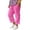 23Hot Pink65, variant on CAIVO Kids Capri Pants Summer Leisure Wide Leg Elastic Waist Linen Cropped Pant Beach For Girls Boys Trousers Fashion Style Children Trendy Summer Leisure Bottoms
