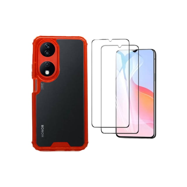 Funda Uso Rudo Otter 360 Contorno De Color Para Honor X7b Mas 2 Micas De Cristal