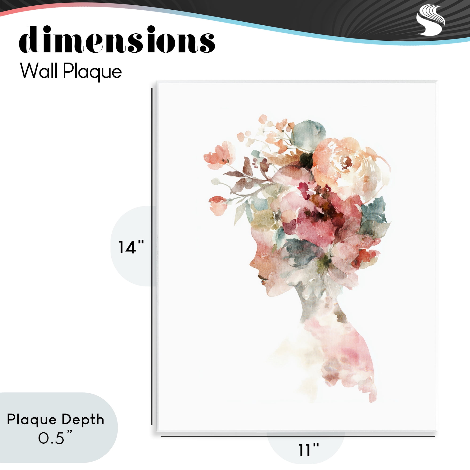 Stupell Industries Crowned in Nature Silhouette Wall Plaque Art, design by Svetlana Aleynikova