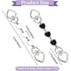 thumbnail image 2 of 2Pcs Bag Extender Chains Alloy Enamel Purse Strap Extenders Replacement Heart Cute Chains for Women Purse Bag Making Supplies (Black White), 2 of 5
