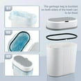 thumbnail image 5 of Motion Sensor Bathroom Trash Can Touchless Automatic Garbage with Lid, Small Waterproof Trash Bin for Office Bedroom Living Room, 5 of 9