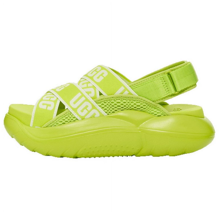 Ugg LA Cloud Women's Elastic Platform Slide Sandals Lime