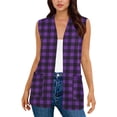 thumbnail image 7 of Ynynloco Women's Long Knit Cardigan Vest with Pockets Machine Washable Casual Sleeveless Open Front Draped Duster Vest, 7 of 7
