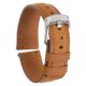thumbnail image 1 of Rápido Desenganche Auténtico Cuero Reloj Banda 20mm Ancho Flor Vaca Cuero Reloj Correa para Hombres y Mujeres, Claro Marrón y Plata Tono, 1 of 8