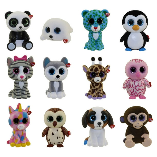 TY Beanie Boos - Mini Boo Figures - SET OF 12 (Duke, Icy, Kiki, Leona ...