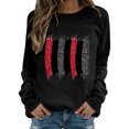 thumbnail image 1 of Gibobby Sudaderas para mujer oferta Sudadera de Halloween para mujer playera de manga larga informal sin botones para otoño día festivo(Negro,G), 1 of 4