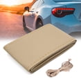 thumbnail image 2 of Faux Leather Hand-stitched Steering Wheel Cover for Car Automobile Beige, 2 of 6