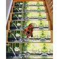 thumbnail image 2 of Stair Treads for Wooden Steps, Zen Stones Water Flowing Peel and Stick Stair Treads with Reusable Adhesive, Floral Green Forest Non Slip Indoor Stairs Runner Rugs Mats for Elders Dogs 8"x30" 15PCS, 2 of 7