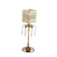 thumbnail image 1 of Portavelas de cristal, candelabro de , candelabro de centro de mesa para boda, sala de estar, inauguración de la casa, chimenea, decoración 36 cm alto, 1 of 8