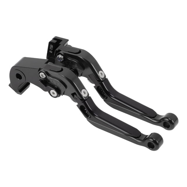 Palancas de freno y embrague cortas/largas únicas para Kawasaki ZX6R 2019-2025, palanca de freno ajustable en 6 posiciones, aleación de aluminio, negro sólido, 1 par