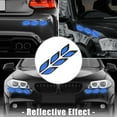 thumbnail image 2 of Unique Bargains 6pcs 3D Reflective Stickers Safety Warning Sign for Car Fender Bumper Night Visibility Decal Carbon Fiber Pattern Red, 2 of 6