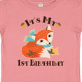 thumbnail image 4 of Inktastic 1st Birthday Woodland Fox Boys or Girls Baby T-Shirt, 4 of 5