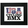 USA Cycling BMX - Olympic Games - Rio - Flag Framed Print Poster Wall or Desk Mount Options
