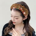 thumbnail image 5 of Christmas Knotted Turban Headband for Women Festive Holiday Wide Hair Band Decorative Hair Accessory, 5 of 5