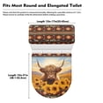 thumbnail image 5 of ZIATUBLE Aztec Tribal Toilet Lid Cover Set 2 Piece Highland Cow Toilet Seat Covers for Bathroom Sets Sunflower Toilet Seat Lid and Tank Covers for Home Bathroom Decoration, 5 of 7