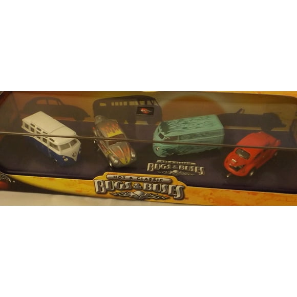 Hot Wheels Hot & Classic Bugs & Buses 4 car Set