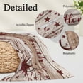thumbnail image 3 of Vintage Farmhouse Body Pillow Covers 20"x60", Brown Country Star Berries Wooden Grain Soft Brushed Microfiber Breathable Throw Pillow Covers, Pillowcase with Zipper for Couch Sofa Bedroom Living Room, 3 of 9