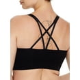 thumbnail image 2 of Smooth Seamless Comfort Wireless Longline Bra - Black Hue, 2 of 10