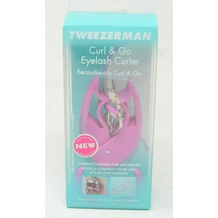 Tweezerman Curl and Go Eyelash Curler Compact Design On The Go Expert Tools