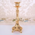 thumbnail image 1 of Vintage Aleación Pir Palo Titur Candebros Decoración De Para Vacaciones Valentín Decoración Dorado L - 1 Cabeza perfecl Soporte para velas de boda, 1 of 5