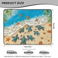 thumbnail image 7 of HUISEFOR Car Trunk Mat, Universal Car Trunk Mat 29" x 39", Beach Sea Turtles Cargo Mat Rear Trunk Liner Scratchproof Non-Slip Universal Fit for Most Vehicle, 7 of 7