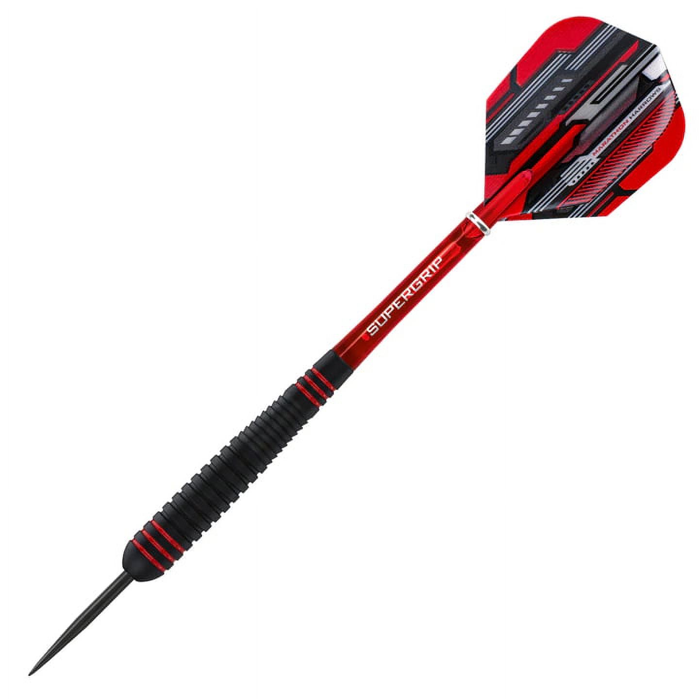 Harrows 26g ACE Steel Tip Darts, Non Slip, Vulcanised Rubber Grip, 26 Gram