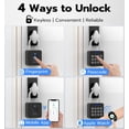 thumbnail image 2 of Fingerprint Gym Locker Lock with Code Keypad, 2 of 8