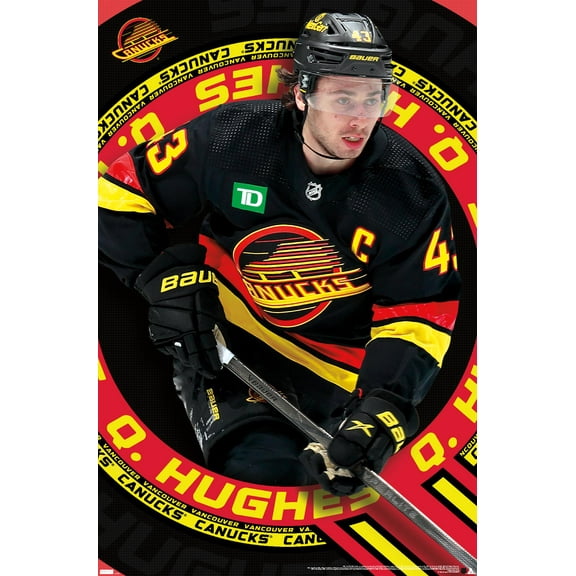 NHL Vancouver Canucks - Quinn Hughes 24 Wall Poster, 22.375" x 34"
