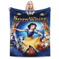thumbnail image 1 of Manta de Blancanieves y los siete enanitos, manta de felpa grande súper suave y esponjosa para niños, niñas y adultos jóvenes, manta de franela cálida y acogedora para sala de estar, sofá cama para, 1 of 7