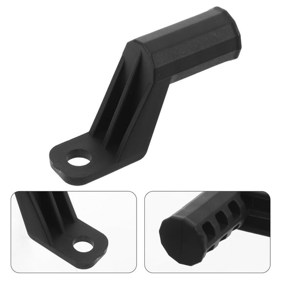 KALLORY 1Pack Rearview Mirror Mount for Motorcycles and Bicycles Black Plastic