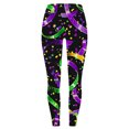 thumbnail image 5 of Babcutegg Womens Carnival Yoga Pants Lightweight Full Length Tight Fitting Gym Pants Straight Leg Womens Sport Clothes Black Size 2XL, 5 of 5