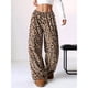 thumbnail image 4 of Pantalones Pijama para Mujer, Pantalones de Leopardo, Pantalones Pijama Peludos para Mujer, Pantalones Guepardo Y2K, Pantalones Pijama Lindos Cintura Alta Grunge Marrón S, 4 of 8