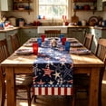 thumbnail image 4 of Aufmer Dual Theme Multi Purpose Long Table Cloth Soft Fabric Flexible Size Matching For Home Restaurant Holiday Tea Dining Scene Layout Ornament(33×120cm), 4 of 6