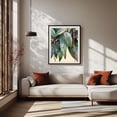 thumbnail image 2 of Minimalist Eucalyptus Botanical Art - India Illustration Botanical Tropical Nature Floral Pattern Minimalist Abstract Black Framed Wall Art Print 6 x 8 inches, 2 of 4