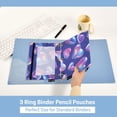 thumbnail image 4 of 2 Pack Flip Folders with Clear PVC Window Binder Pouches 3-Ring Binder Organizer for Office & Home Pink-purple Hearts, 4 of 6