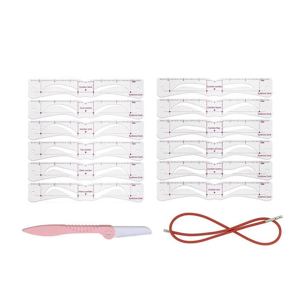 Plantilla Para Cejas, Kit Moldeador De Cejas, Plantilla Reutilizable Para Cejas Con Correa Vogacara CE004209-00