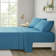 thumbnail image 4 of Comfort Classics Casual Blue Microfiber 4 Piece Sheet Sets, Queen, 4 of 16