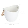 thumbnail image 3 of HOMEMAXS White Ceramic Hanging Planter for Storage with Durable Design 2 Pcs, 3 of 6