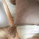 thumbnail image 3 of Square Chenille Throw Pillow Covers Decorative Wave Textured Tassel Solid Cushion Cover Pillowcase for Sofa Couch Bedroom (18"x18",Apricot), 3 of 4