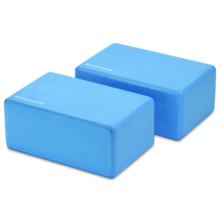 BalanceFrom Set of 2 High Density Yoga Blocks, 9 In. x 6 In. x 4 In. Each