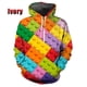 thumbnail image 3 of Sudadera con capucha con estampado 3D de bloques de construcción divertidos para niños y mujeres, 3 of 5
