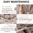 thumbnail image 3 of Outdoor Rocking Chair Cushions 6.3" Thick, Waterproof Papasan Chair Cushion, Fade-Resistant Patio Egg Lounge Chair Cushions for Indoor Outdoor Garden, Porch, Balcony, 3 of 7
