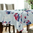 thumbnail image 5 of Yayeee Tablecloths 60" x 108" Rectangle Wrinkle Resistant Party Table Cover, Blue Ice Hockey, 5 of 8