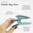thumbnail image 5 of Cook with Color Large Bag Clips, Set of 4 Chip Bag Clips - Teal, 5 of 7