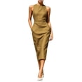 thumbnail image 2 of Asgosdo Women Summer Dresses Sleeveless Bodycon Slim Fit Formal Casual Wedding Pageant Party Midi Dress, 2 of 5