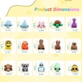thumbnail image 3 of 50 PCS Mini 3D Printed Animal Figurines, Flexible Articulated Animal Figures for Party Favors, Classroom Rewards, Desk Decor and Goodie Bag Stuffers, 3 of 5