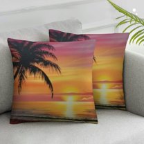 JRXY Outdoor Decorative Beach Coastal Throw Pillow Covers Summer Nautical Patio Furniture Ocean Themed Decoration Cushion Starfish Accent Pillows for Daybed Couch Sofa,2 Pcs White